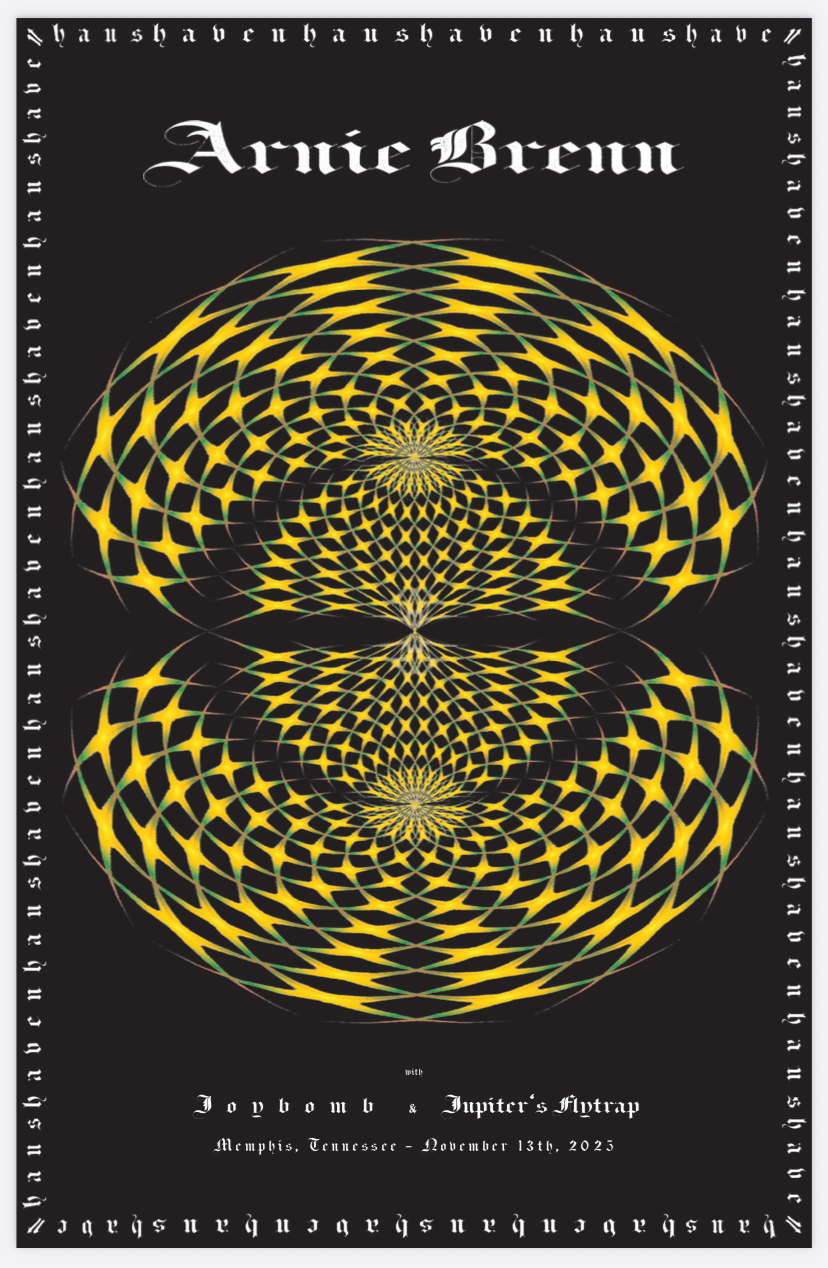 Arnie Brenn Memphis, TN Show Poster 11x17"