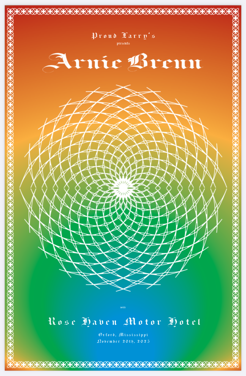 Arnie Brenn Oxford, MS Show Poster 11x17" (#2)